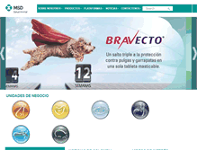 Tablet Screenshot of msd-salud-animal.com.co