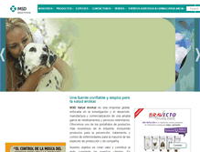 Tablet Screenshot of msd-salud-animal.mx