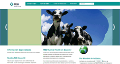 Desktop Screenshot of msd-salud-animal.ec