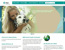 Tablet Screenshot of msd-salud-animal.ec