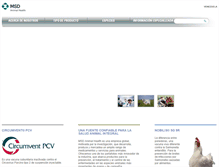 Tablet Screenshot of msd-salud-animal.com.ve